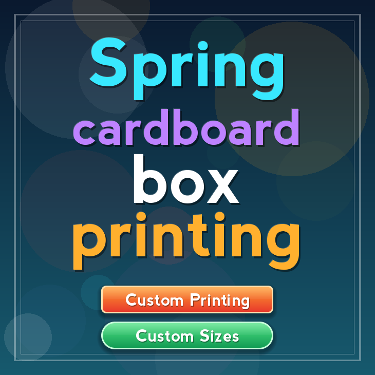 Spring cardboard box printing