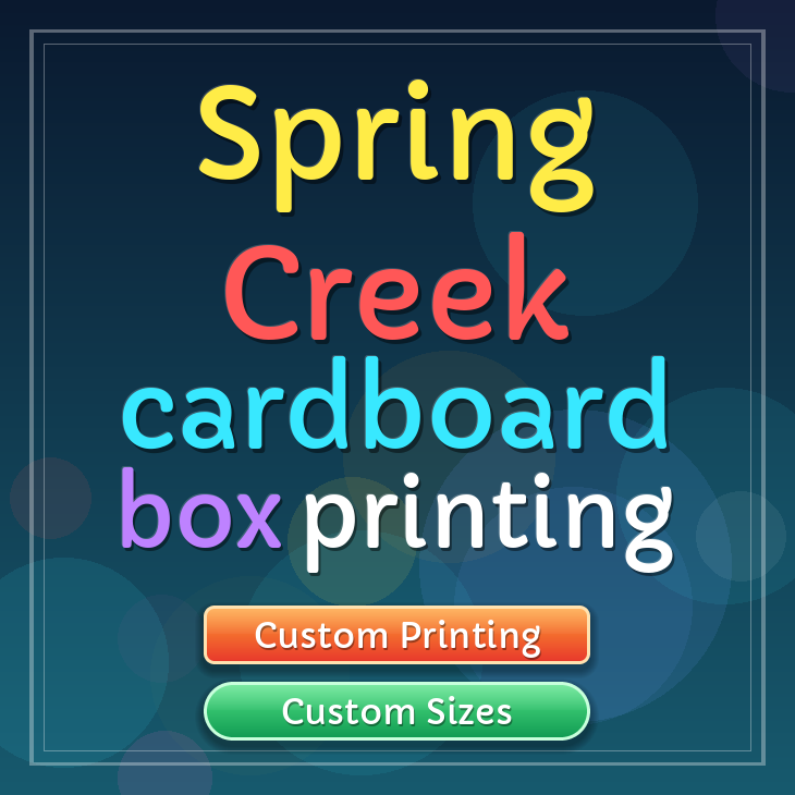 Spring Creek cardboard box printing