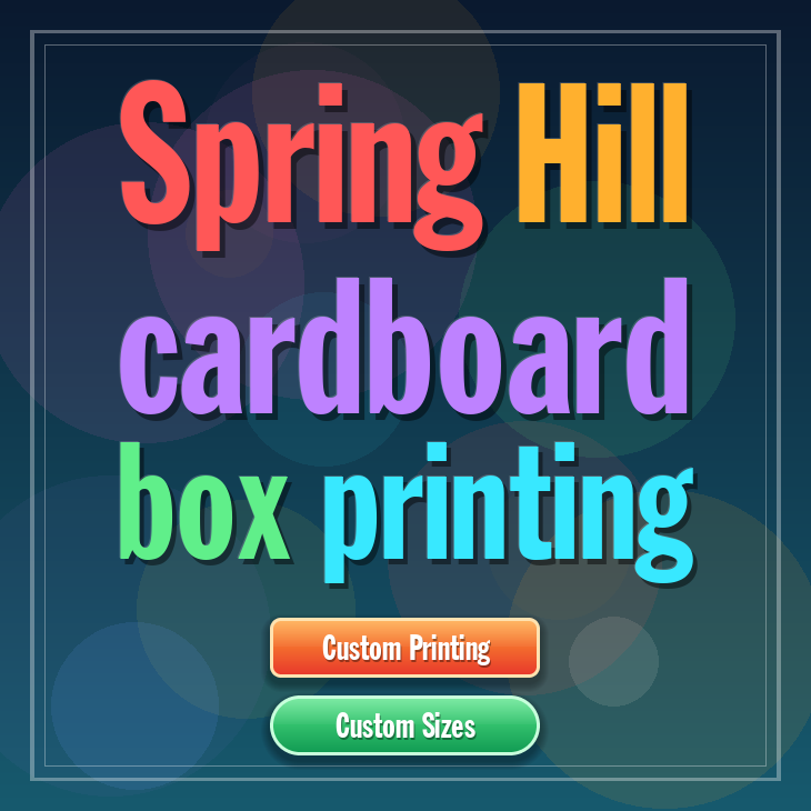 Spring Hill cardboard box printing