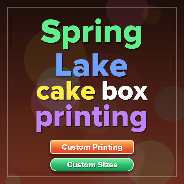 Spring Lake cake box printing