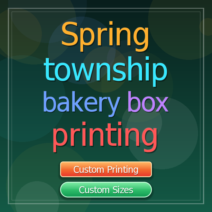 Spring Township bakery box printing