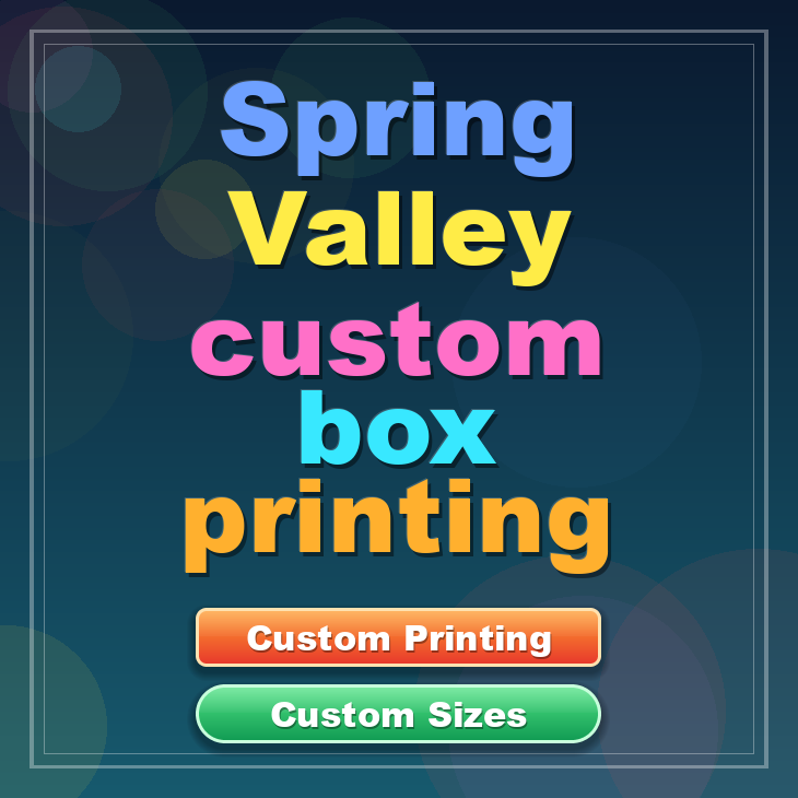 Spring Valley custom box printing
