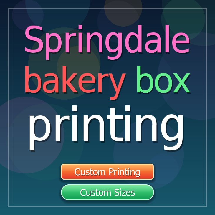 Springdale bakery box printing
