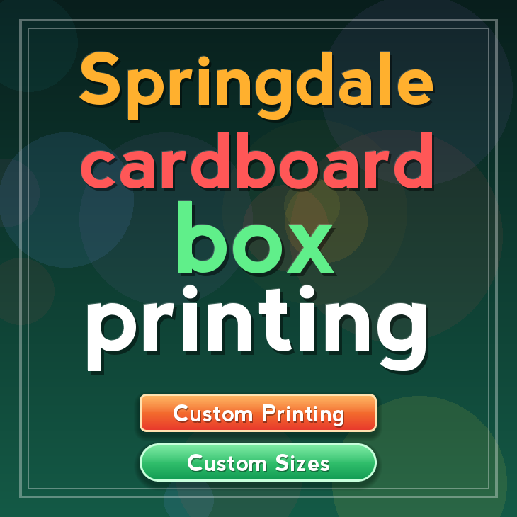 Springdale cardboard box printing