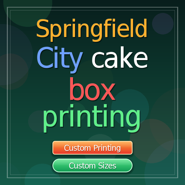 Springfield City cake box printing