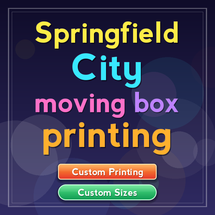 Springfield City moving box printing