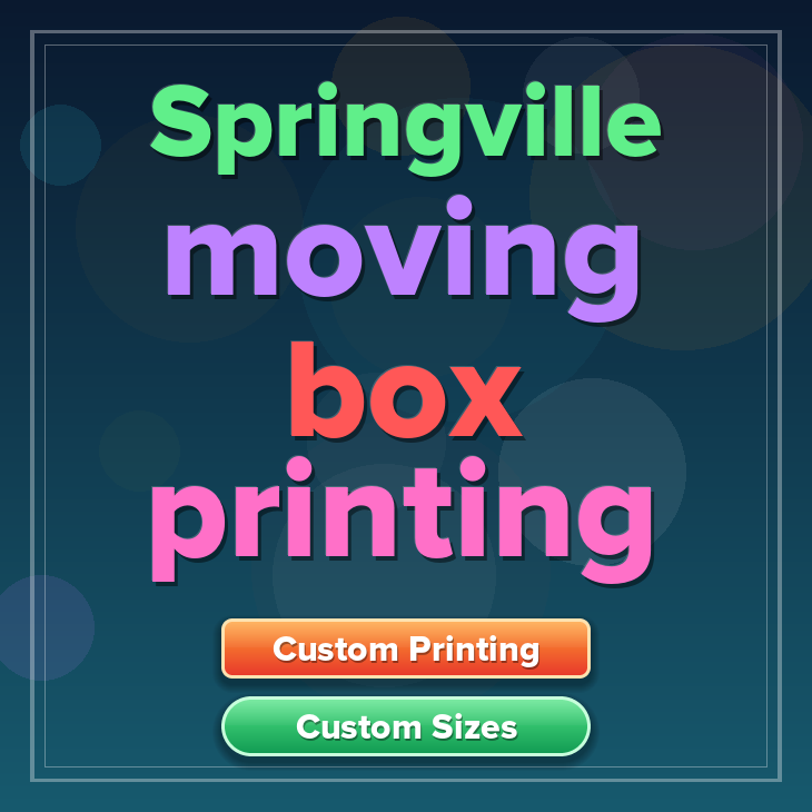 Springville moving box printing