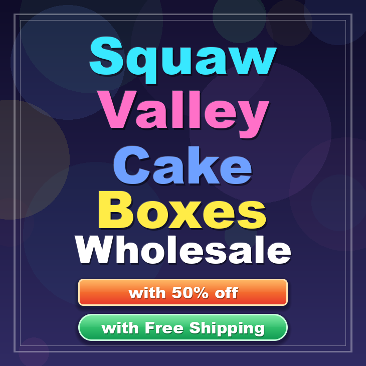Squaw Valley cake boxes