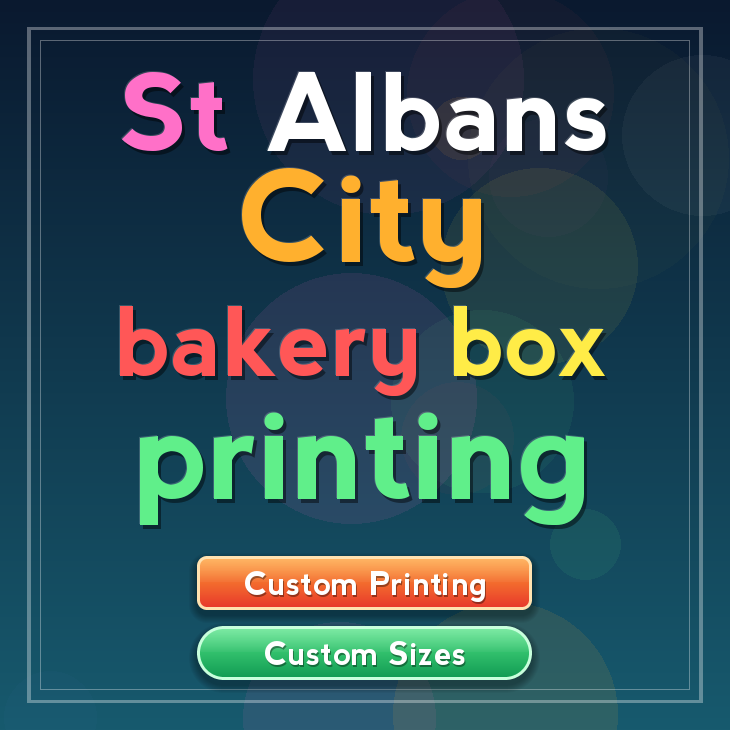 St Albans City bakery box printing