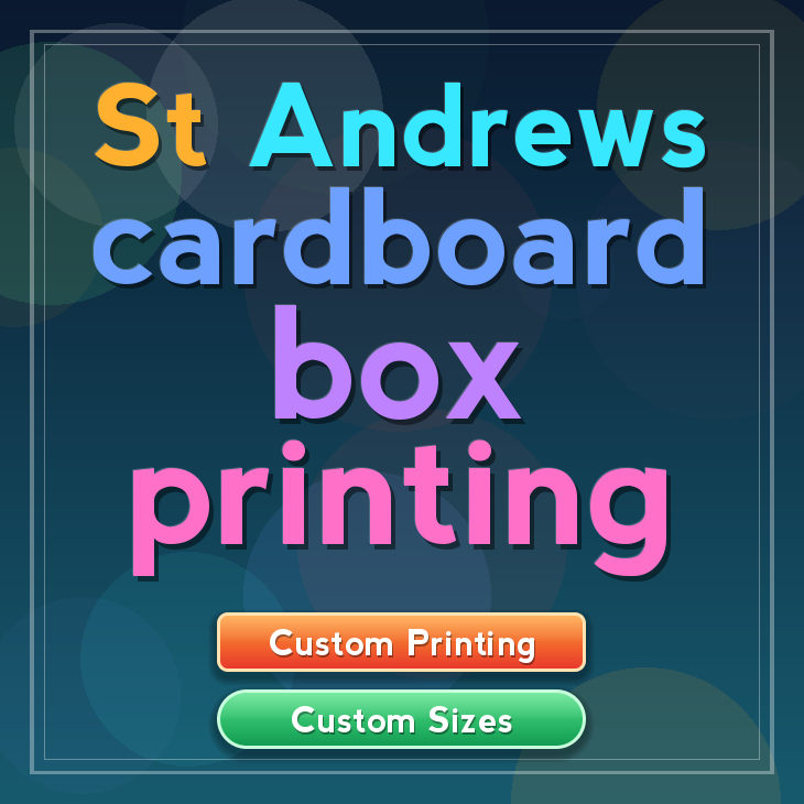 St Andrews cardboard box printing
