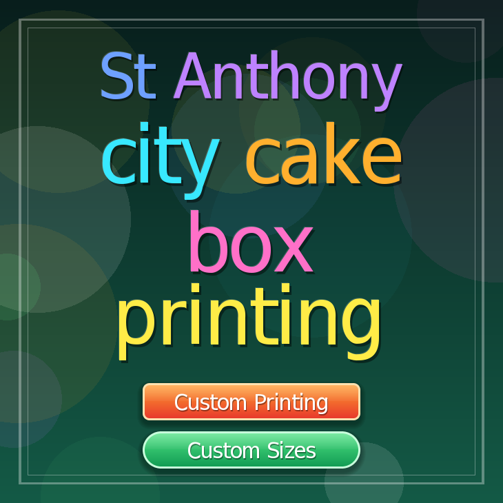 St Anthony City cake box printing