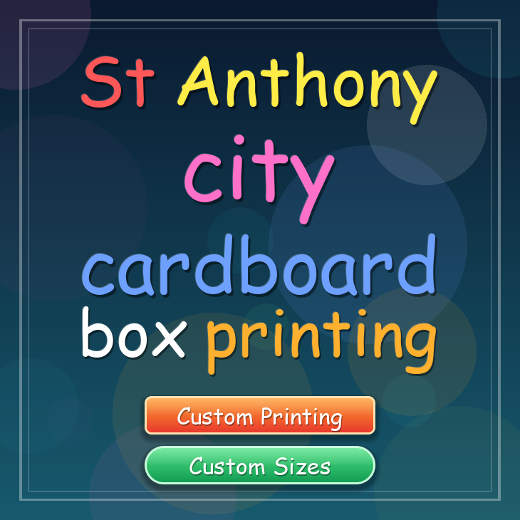 St Anthony city cardboard box printing