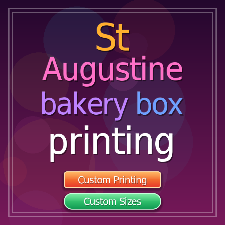St Augustine bakery box printing