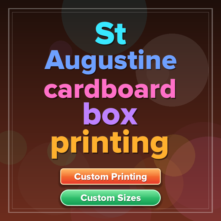 St Augustine cardboard box printing