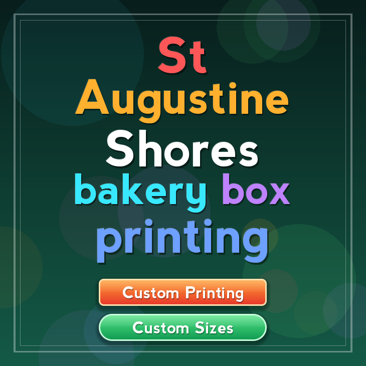 St Augustine Shores bakery box printing