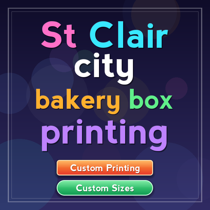 St Clair City bakery box printing