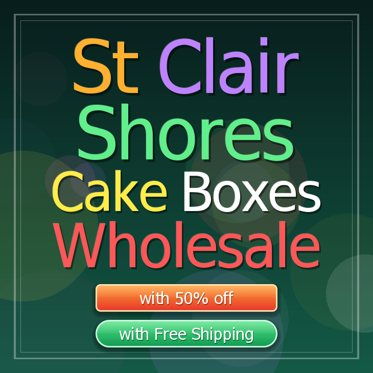 St Clair Shores cake boxes