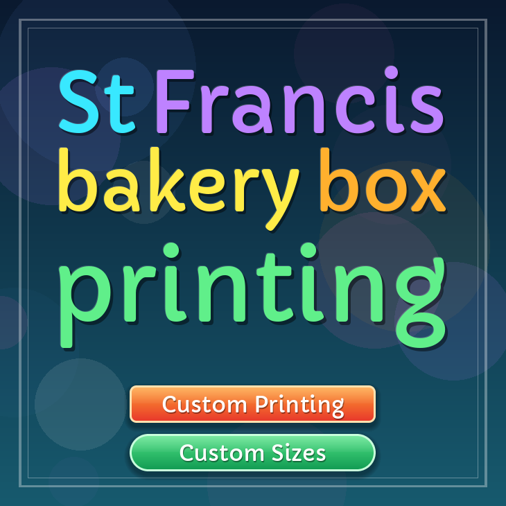 St Francis bakery box printing