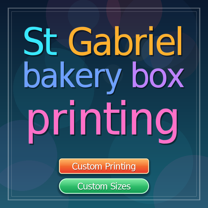 St Gabriel bakery box printing