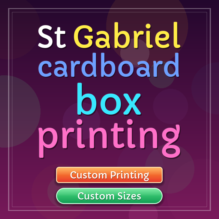St Gabriel cardboard box printing
