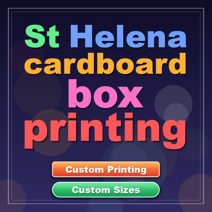 St Helena cardboard box printing