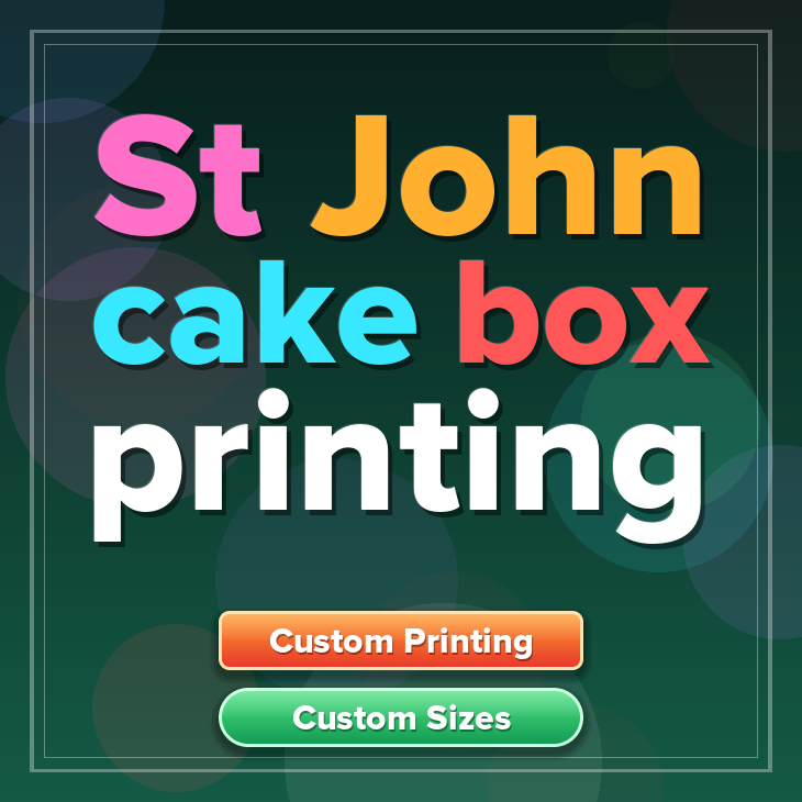 St John cake box printing
