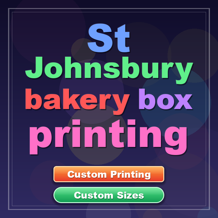 St Johnsbury bakery box printing