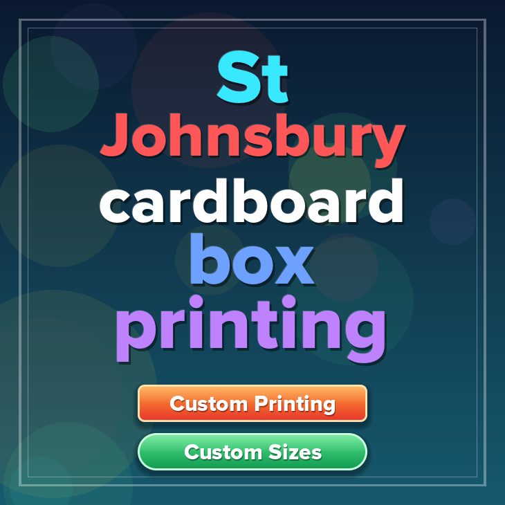 St Johnsbury cardboard box printing