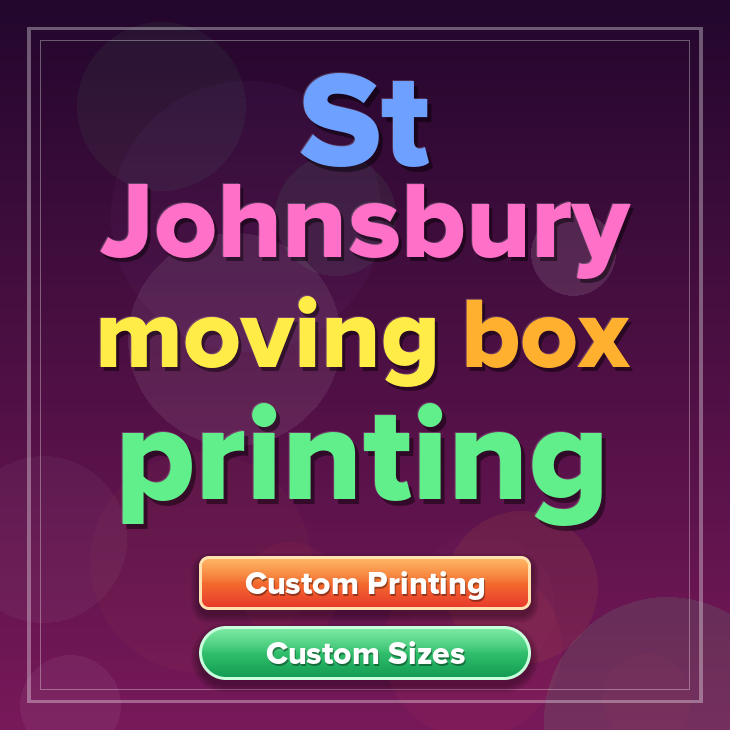 St Johnsbury moving box printing