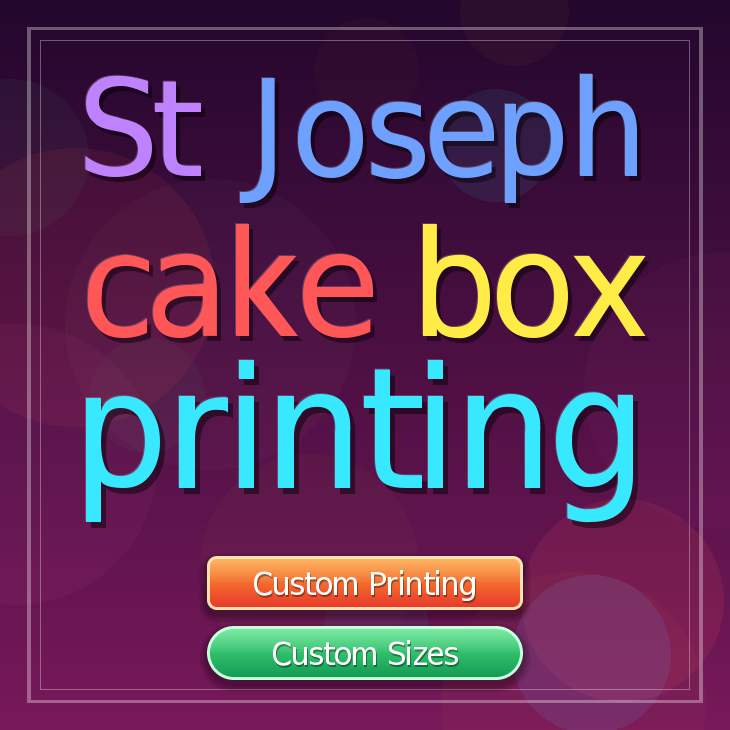 St Joseph cake box printing
