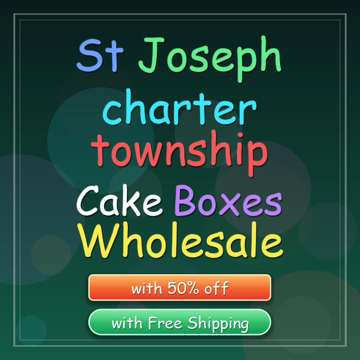 St Joseph Charter Township cake boxes
