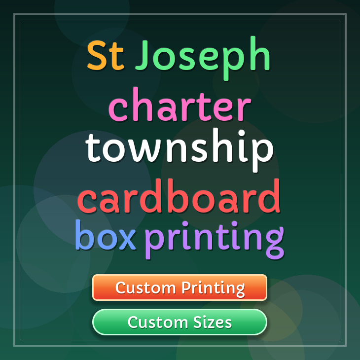 St Joseph charter township cardboard box printing