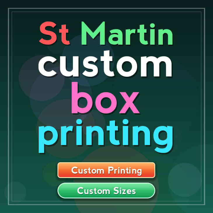 St Martin custom box printing