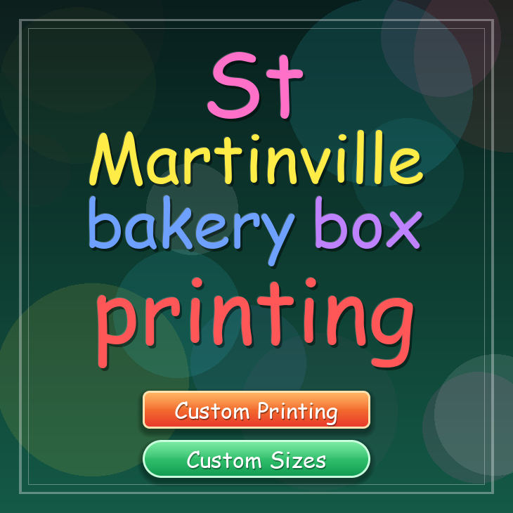 St Martinville bakery box printing