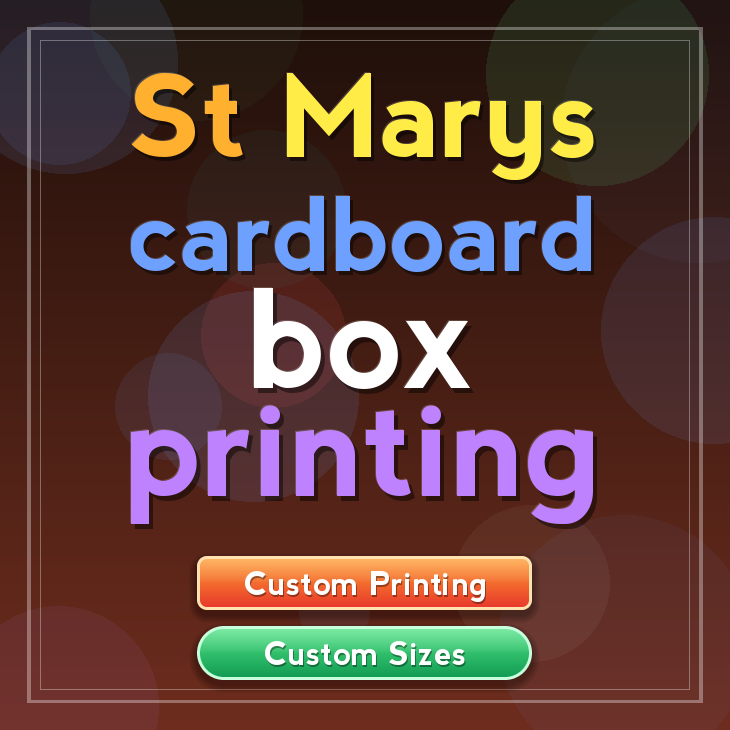 St Marys cardboard box printing