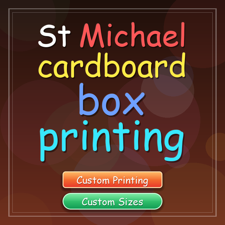 St Michael cardboard box printing