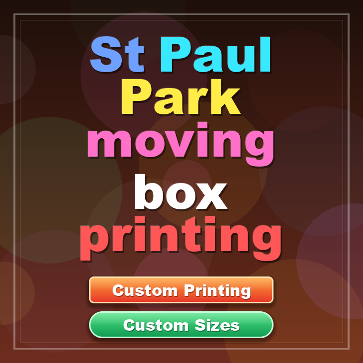 St Paul Park moving box printing