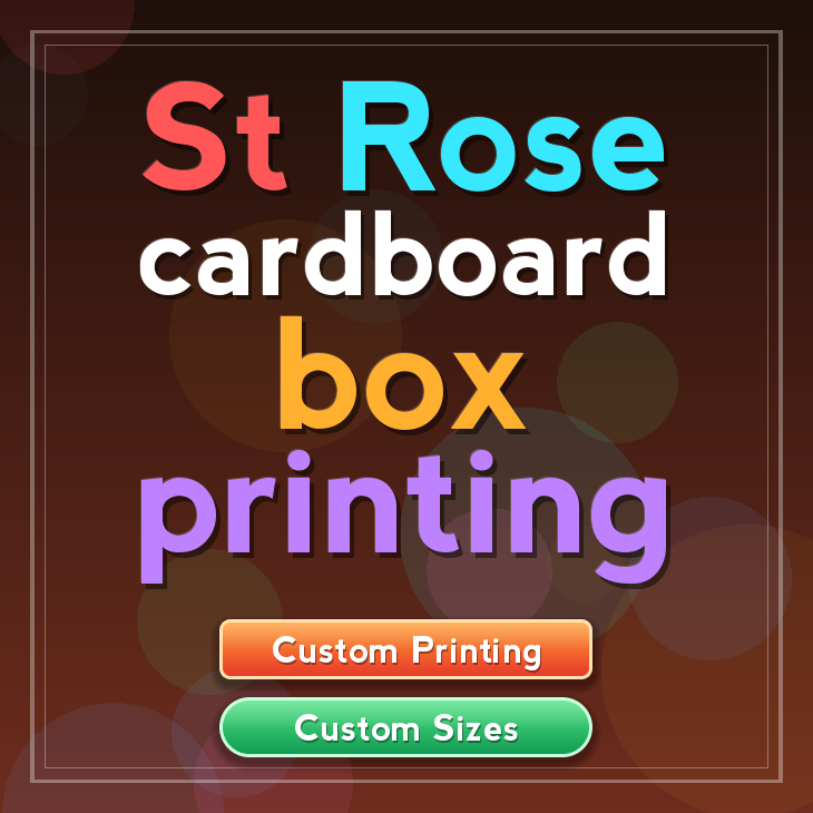 St Rose cardboard box printing