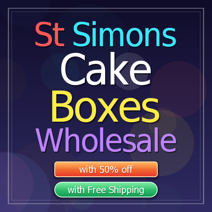 St Simons cake boxes