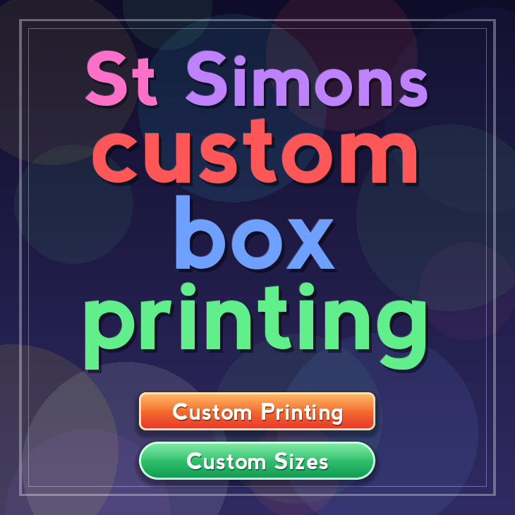 St Simons custom box printing