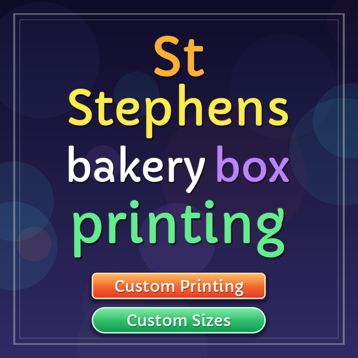 St Stephens bakery box printing