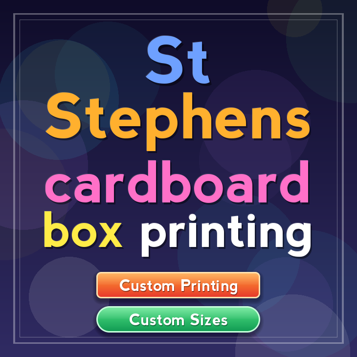 St Stephens cardboard box printing
