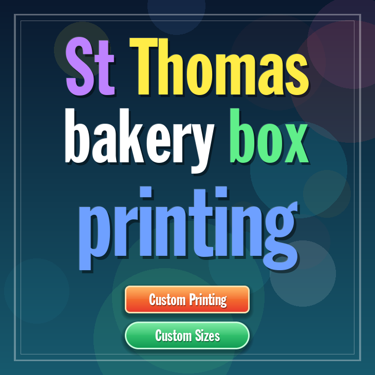 St Thomas bakery box printing