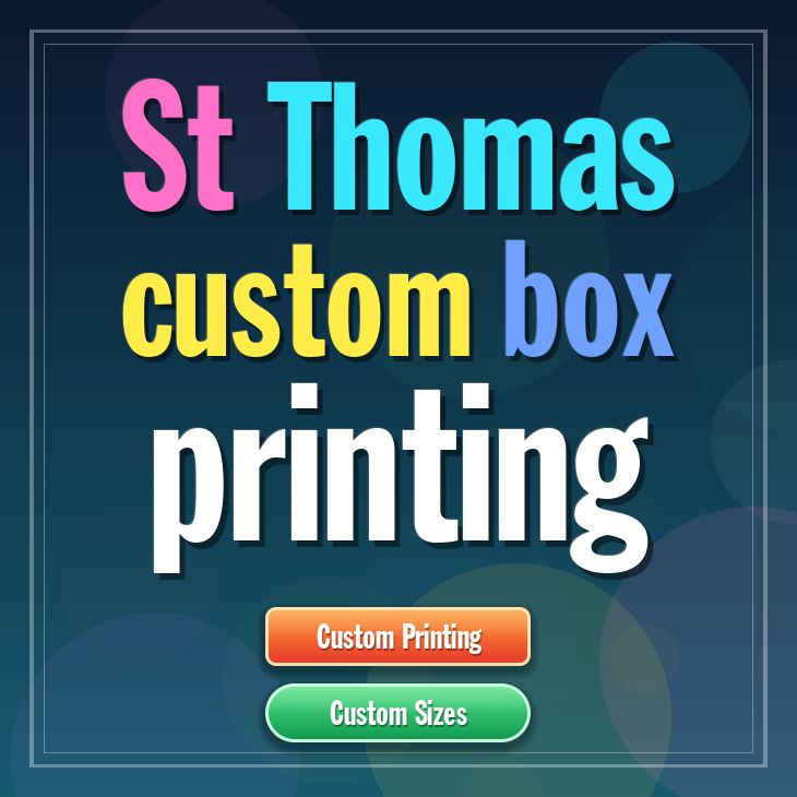 St Thomas custom box printing
