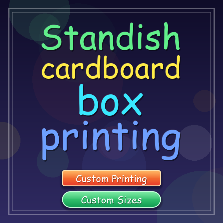 Standish cardboard box printing