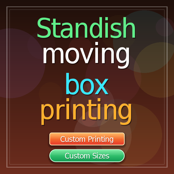 Standish moving box printing