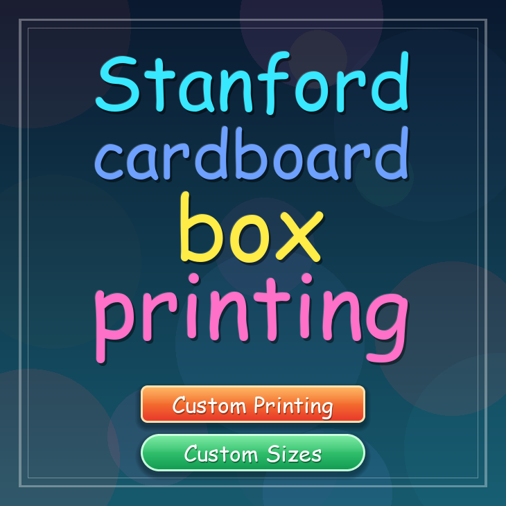 Stanford cardboard box printing