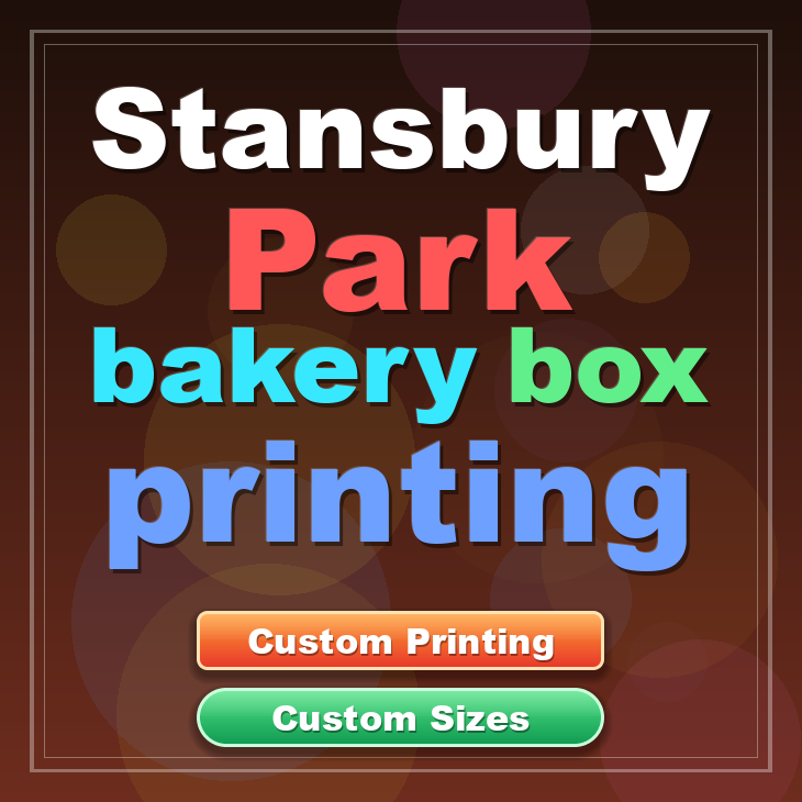 Stansbury Park bakery box printing