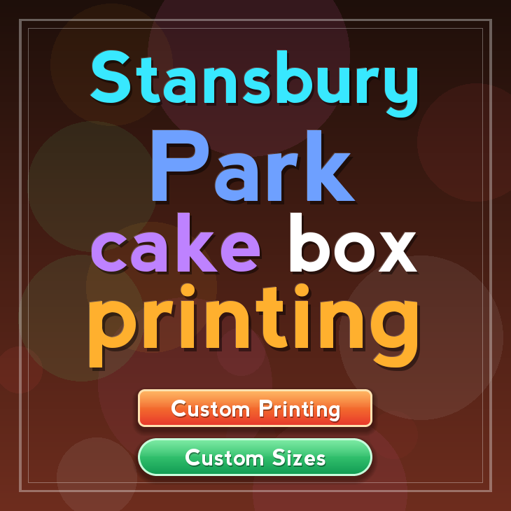 Stansbury Park cake box printing
