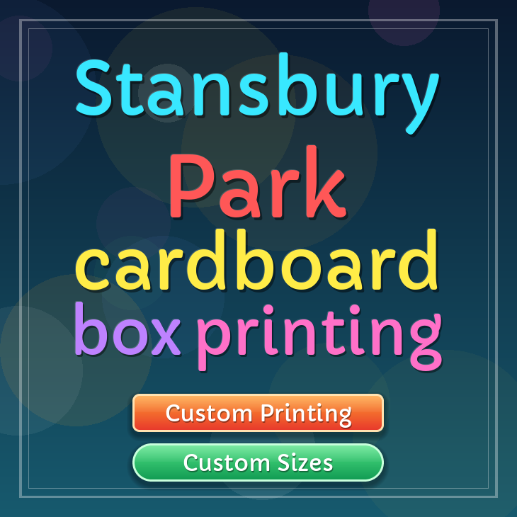 Stansbury Park cardboard box printing